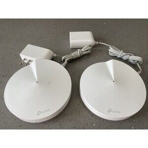 Mesh WiFi Routers, TP-Link Deco M5 White AC1300 2 Pack w/Cords